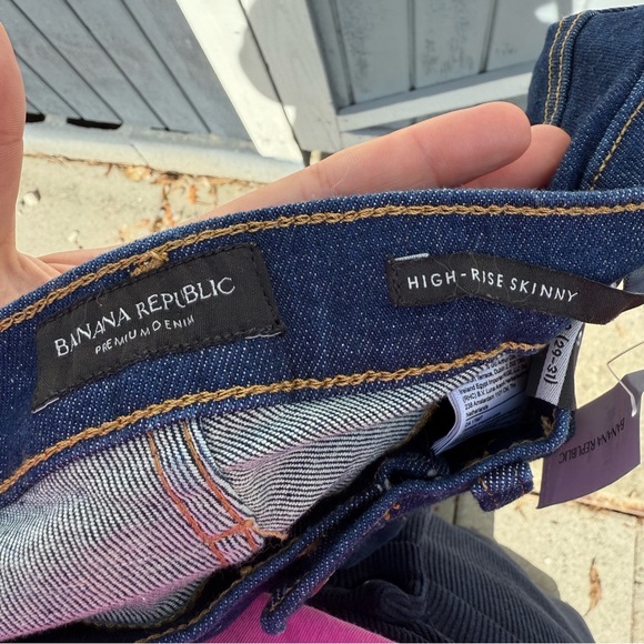 NWT Banana Republic Blue skinny Jeans size 29x31 - Picture 6 of 6